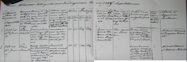 Plik:Akt ślubu (zabór pruski) 1849r.JPG