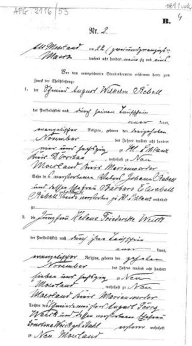 Plik:Metryka ślubu Nowy Międzyłęż 1891 r.JPG