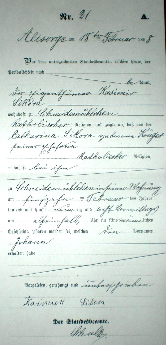 Plik:Metryka ślubu Altsorge 1898 r.JPG